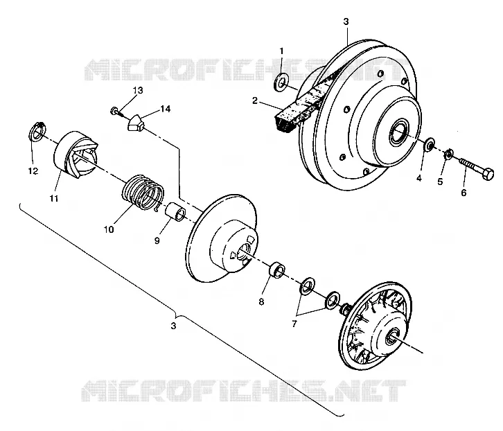 accionado de embrague ASSEMBLY 4X4 250 W938127 (4924042404024A)
