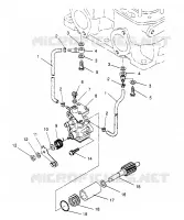 Bomba de aceite 500 CARB 0962764, 500 CARB SKS 0962564,  500 CARB SKS E96 (4931873187D004)