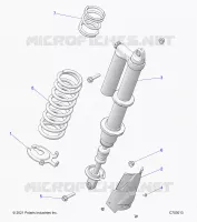 SUSPENSION, REAR MONTAJE DE DESCARGA, STANDARD/PREMIUM