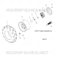 RUEDAS, FRONT TIRE AND FRENO DISC