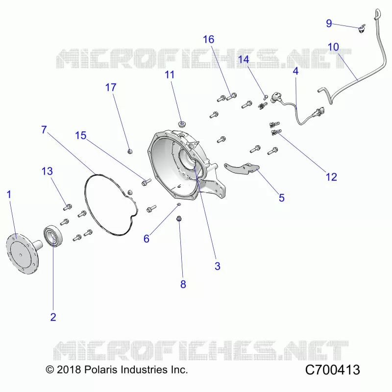 MOTOR, ADAPTER, BELLHOUSING AND CRANK SENSOR