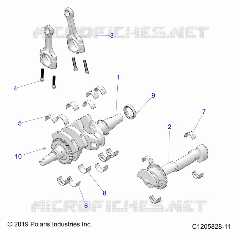 ENGINE, CIGUEÑAL AND BEARINGS