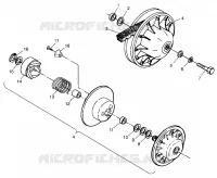 accionado de embrague Scrambler 400 W98BC38C (4947254725B014)