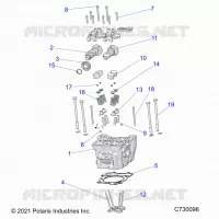 ENGINE, CULATA, CAMS AND VALVES