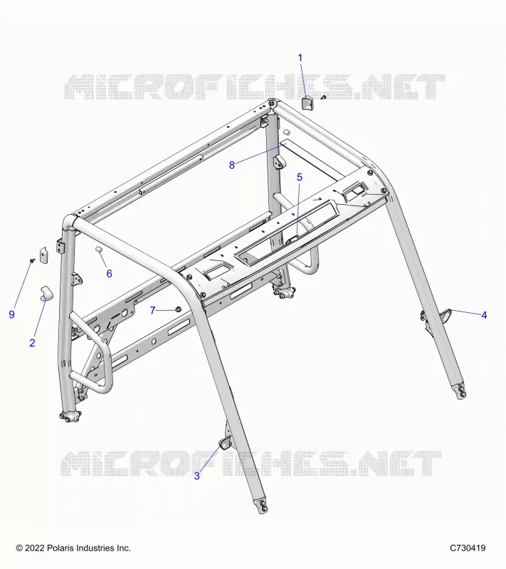 CHASSIS, CAB BASTIDOR AREA, AND BRAKE EDGE COVER