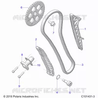 LA CADENA DE LEVAS AND TENSIONER