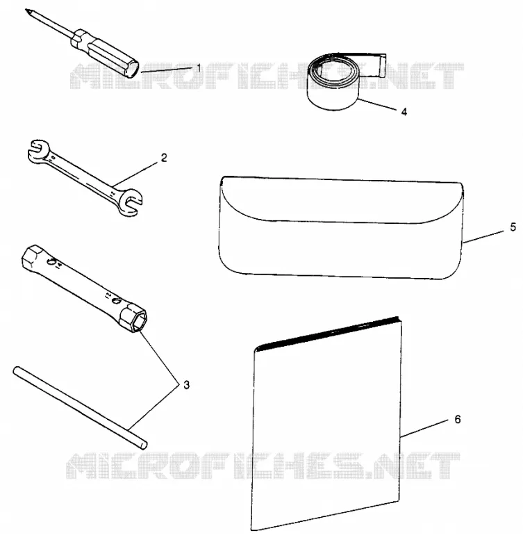 KIT DE HERRAMIENTA 600 XC 0971776 and EUROPEAN 600 XC E971776 (4937933793D002)