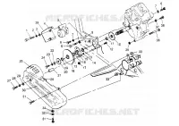 CAJA DE ENGRANAJES/FRENO and cubierta de la cadena MOUNTING 6x6 300 W948730 (4926792679C009)