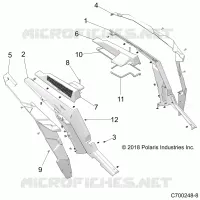 CARROCERÍA POSTERIOR FENDERS AND BEZELS- Z21N4E99AC/AK/BC/BK/K99AP/AG/BG/BP (C700248-8)