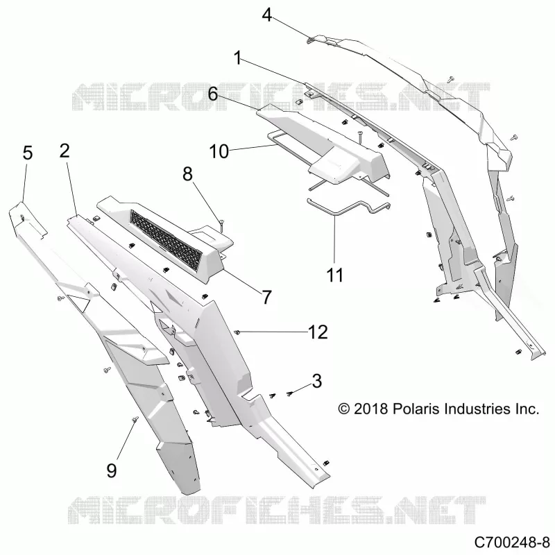 CARROCERÍA POSTERIOR FENDERS AND BEZELS- Z21N4E99AC/AK/BC/BK/K99AP/AG/BG/BP (C700248-8)