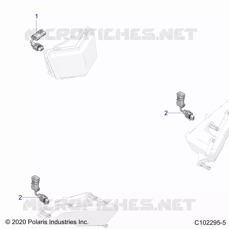 ELECTRICA, HEADLIGHT HARNESS JUMPER- A22SEE57B1/B3/B5/B9 (C102295-5)