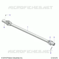 TREN, PROP SHAFT, FRONT