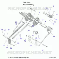 SUSPENSION, TRASERO ARM PAR