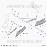 SUSPENSION, A-ARM AND PUNTAL MOUNTING