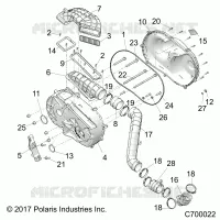DRIVE TRAIN, TAPA DEL EMBRAGUE AND DUCTING