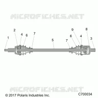 TREN, FRONT HALF SHAFT