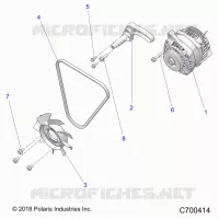 ENGINE, ENGINE, ALTERNADOR, FAN AND BELT- R21RRED4FA/NA/SCA (C700414)