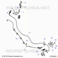 TREN, GEAR SELECTOR AND THROTTLE CABLE