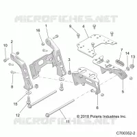 CHASIS, MOUNTING, FRONT GEARCASE