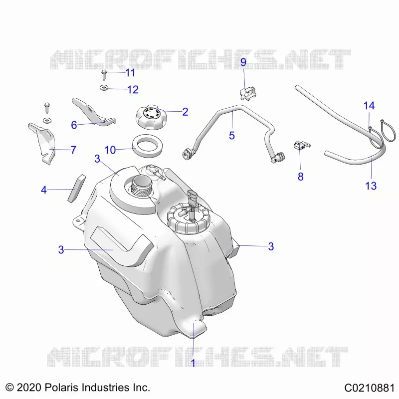 SISTEMA DE COMBUSTIBLE, FUEL TANK ASM.