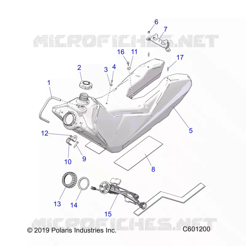 SISTEMA DE COMBUSTIBLE, FUEL TANK ASM.