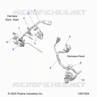 ELECTRICA, WIRE HARNESS, HOOD, ELEC. START