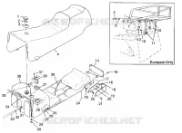 ASIENTO Y TANQUE DE GAS CLASSIC TOURING 0963365 and EUROPEAN CLASSIC TOURING E963 (4933623362A009)