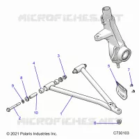 SUSPENSION, A-ARM AND PUNTAL MOUNTING