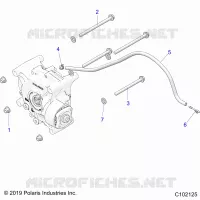 TREN, GEARCASE MOUNTING, REAR