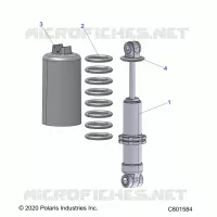 SUSPENSION, CHOQUE FRONTAL TRACK (7045494)
