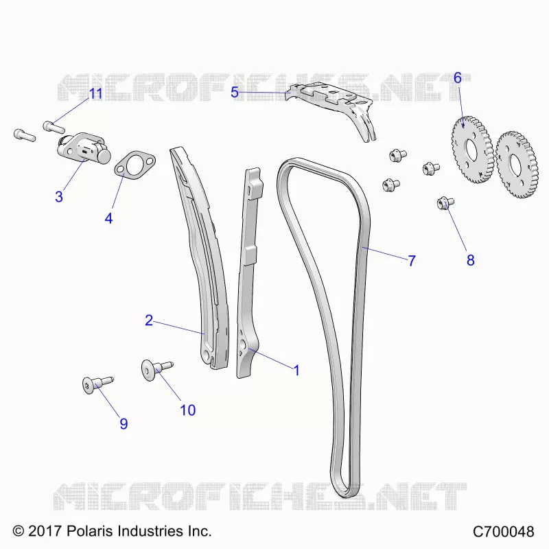 LA CADENA DE LEVAS AND TENSIONER