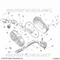 TREN, CLUTCH COVER AND DUCTING