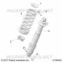 SUSPENSION TRASERA SHOCK MOUNTING