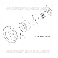 RUEDAS, FRONT TIRE AND BRAKE DISC