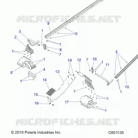 CHASSIS, PROTECCIÃ³N DEL EMBRAGUE, FOOTRESTS, TUNNEL GRIPS