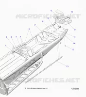 CHASIS, REAR, MISC. COVERS AND SNOWFLAP