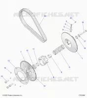 TREN, SECONDARY CLUTCH/BELT