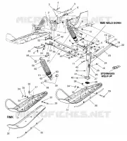 SUSPENSIÓN DELANTERA AND ESQUÍ STORM 0965782, STORM SKS 0965582, EURO STORM E9657 (4931593159B004)