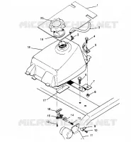 MONTAJE DEL DEPÓSITO DE COMBUSTIBLE 2X4 300 W957530 (4930053005A012)
