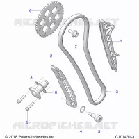 LA CADENA DE LEVAS AND TENSIONER