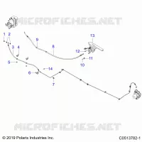 FRENO TRASERO BRAKE LINE AND PARK BRAKE