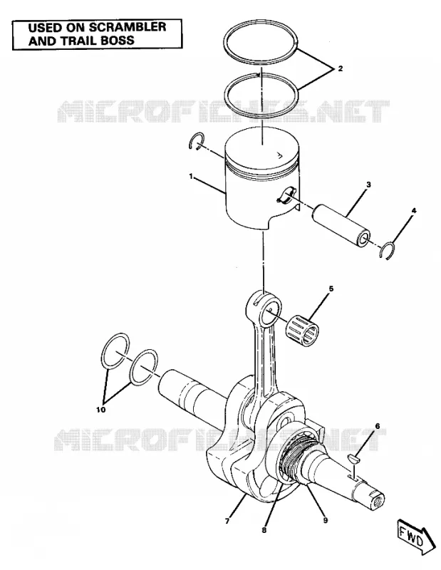 CIGUEÑAL AND PISTON ASSEMBLY (4911701170044A)