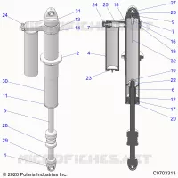 SUSPENSION TRASERA SHOCK INTERNALS