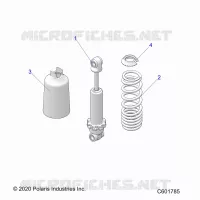 SUSPENSION, CHOQUE FRONTAL TRACK (7045511)