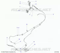 TREN, GEAR SELECTOR AND THROTTLE CABLE