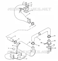 SISTEMA DE ESCAPE SL 780 B964087 and Intl. SL 780 I964087 (4935523552B005)