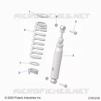 SUSPENSION, CHOQUE FRONTAL MOUNTING