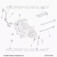 TREN, GEARCASE, REAR, MOUNTING