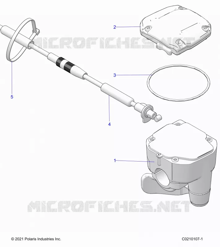 GOBIERNO, CONTROLS, THROTTLE ASM. AND CABLE