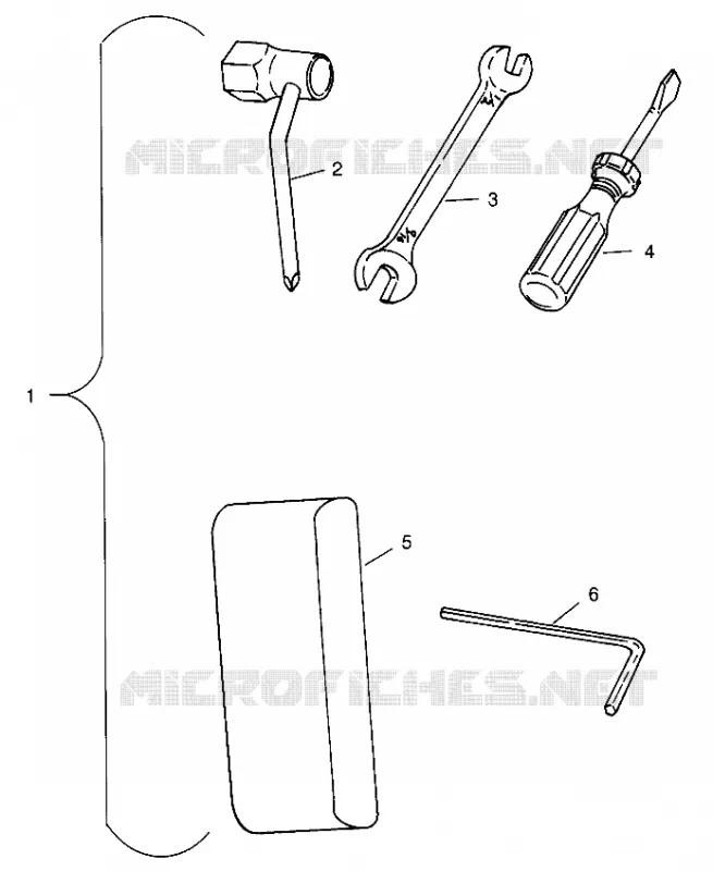 KIT DE HERRAMIENTA SL 700 B964066 and  Intl. SL 700 I964066 (4935633563B014)